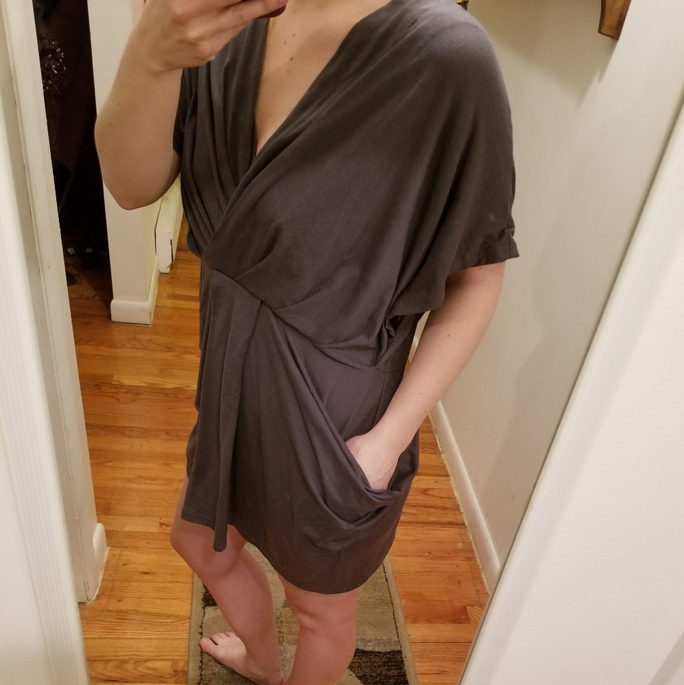 Gray dress/tunic with pockets